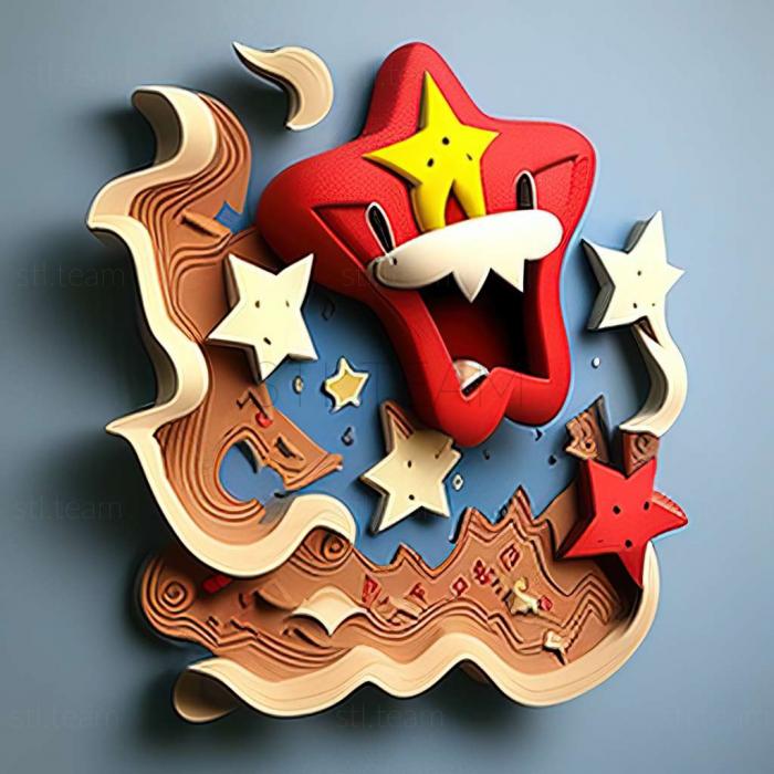 3D модель Бумажная игра Mario Sticker Star (STL)